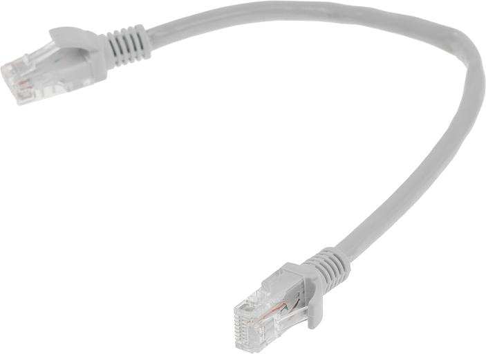 Патч-корд PP6U-0.25M 10000G UTP 4 пары cat6 CCA molded 0.25м серый RJ-45 (m)-RJ-45 (m) фото 2