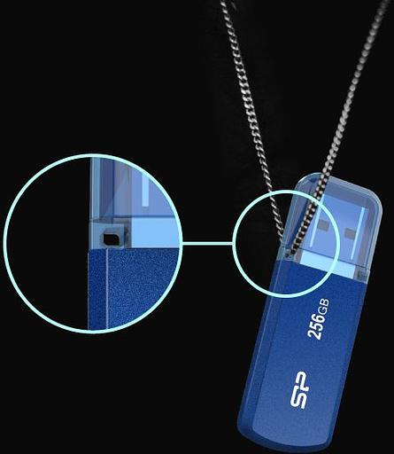 Флеш Диск Silicon Power 16GB Power Helios SP016GBUF3202V1B USB3.0 синий фото 3