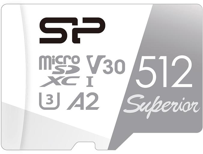 Флеш карта microSDXC Silicon Power 512GB SP512GBSTXDA2V20 Superior V30 A2 w/o adapter фото 1