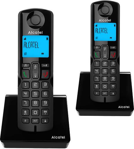 Р/Телефон Dect Alcatel S230 DUO RU черный (труб. в компл.:2шт) АОН фото 1