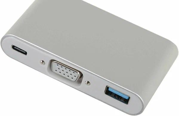 Разветвитель USB-C Palmexx 1порт. серебристый (PX/HUB-057) фото 2