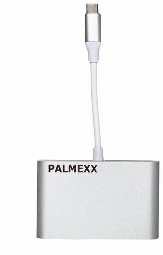 Разветвитель USB-C Palmexx 1порт. серебристый (PX/HUB-057) фото 3