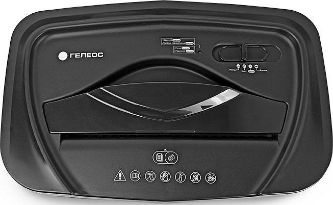 Шредер Heleos УМ22-4 черный (секр.P-4) фрагменты 14лист. 22лтр. скрепки скобы пл.карты CD фото 7