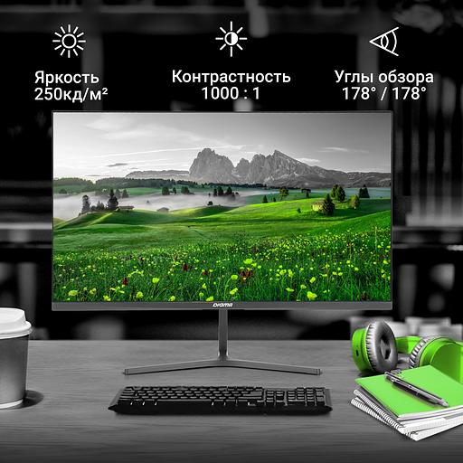 Монитор Digma 23.8" Progress 24P503F темно-серый IPS LED 5ms 16:9 HDMI M/M матовая 250cd 178гр/178гр 1920x1080 100Hz VGA DP FHD 2.7кг фото 4