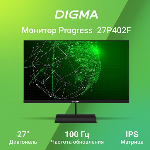 Монитор Digma 27" Progress 27P402F черный IPS LED 5ms 16:9 HDMI M/M матовая 300cd 178гр/178гр 1920x1080 100Hz G-Sync DP FHD 4.3кг фото 2
