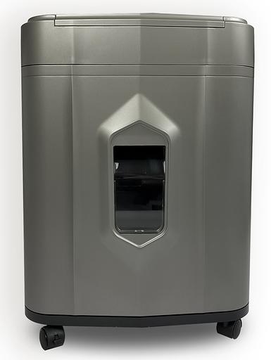 Шредер Heleos АП23-5 серый/серебристый с автоподачей (секр.P-5) фрагменты 145лист. 23лтр. скрепки скобы пл.карты фото 2