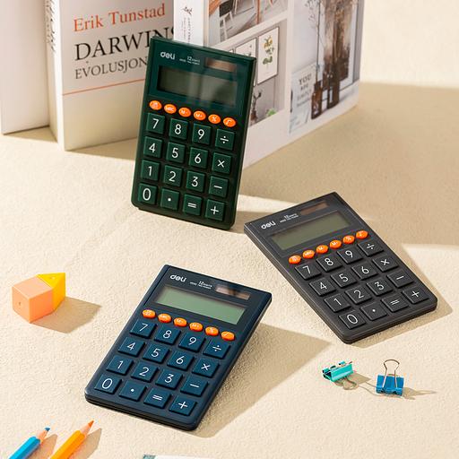 Калькулятор карманный Deli EM130BLUE синий 12-разр. фото 2