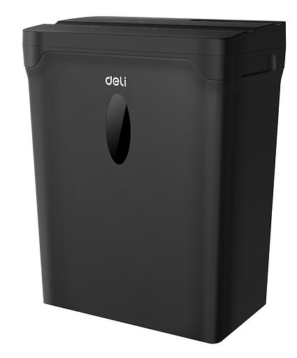 Шредер Deli ET015 черный с автоподачей (секр.P-4) фрагменты 5лист. 10лтр. пл.карты фото 1