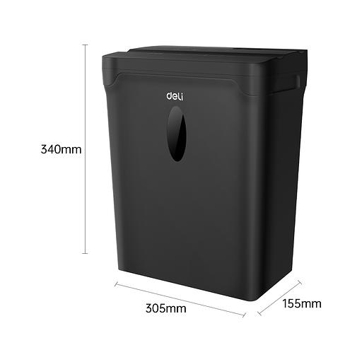 Шредер Deli ET015 черный с автоподачей (секр.P-4) фрагменты 5лист. 10лтр. пл.карты фото 9