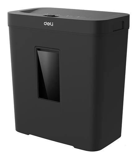 Шредер Deli ET021 черный с автоподачей (секр.P-4) фрагменты 8лист. 12лтр. фото 1
