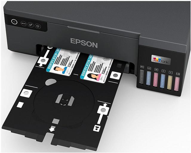 Принтер струйный Epson L8050 (C11CK37405/C11CK37506) A4 WiFi черный фото 4