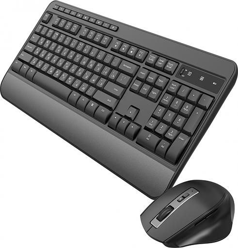 Клавиатура + мышь Оклик S290W клав:черный мышь:черный USB беспроводная Multimedia (351701) фото 6