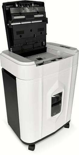 Шредер Heleos АП20-5 белый/черный с автоподачей (секр.P-5) перекрестный 131лист. 20лтр. скрепки скобы пл.карты фото 2