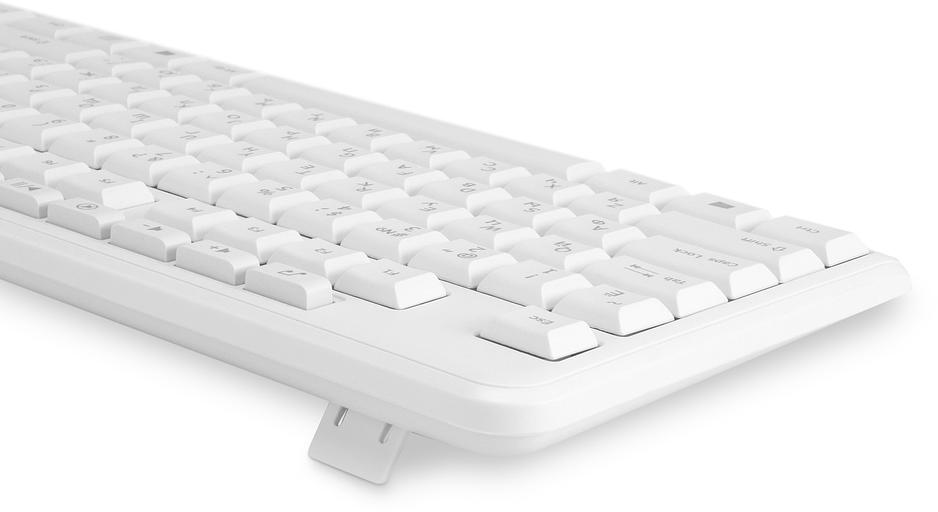 Клавиатура Оклик 305M белый USB Multimedia (1875227) фото 9