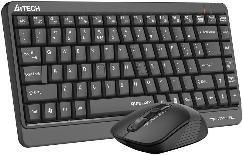 Клавиатура + мышь A4Tech Fstyler FGS1110Q клав:черный/серый мышь:черный/серый USB беспроводная Multimedia фото 3