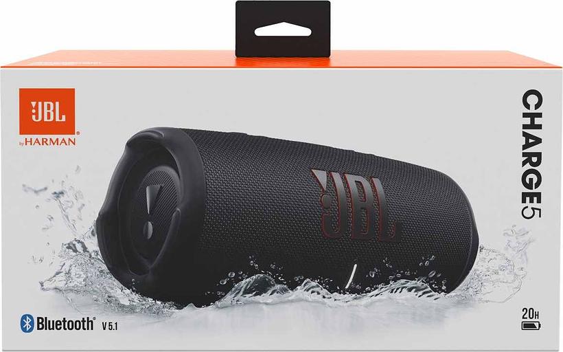 Колонка порт. JBL Charge 5 черный 40W 2.0 BT 7500mAh (JBLCHARGE5BLK) фото 1