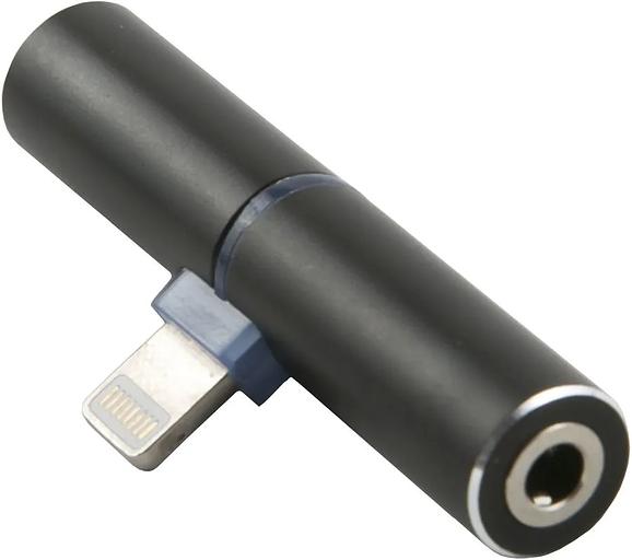 Переходник аудио Red Line lightning/Jack 3.5 (m) черный (УТ000016491) фото 1