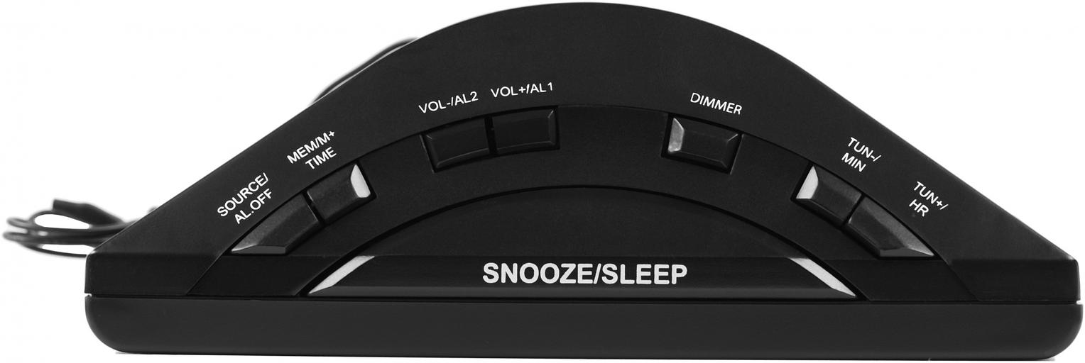 Радиобудильник Harper HCLK-1006 черный LED подсв:зеленая часы:цифровые AM/FM фото 6