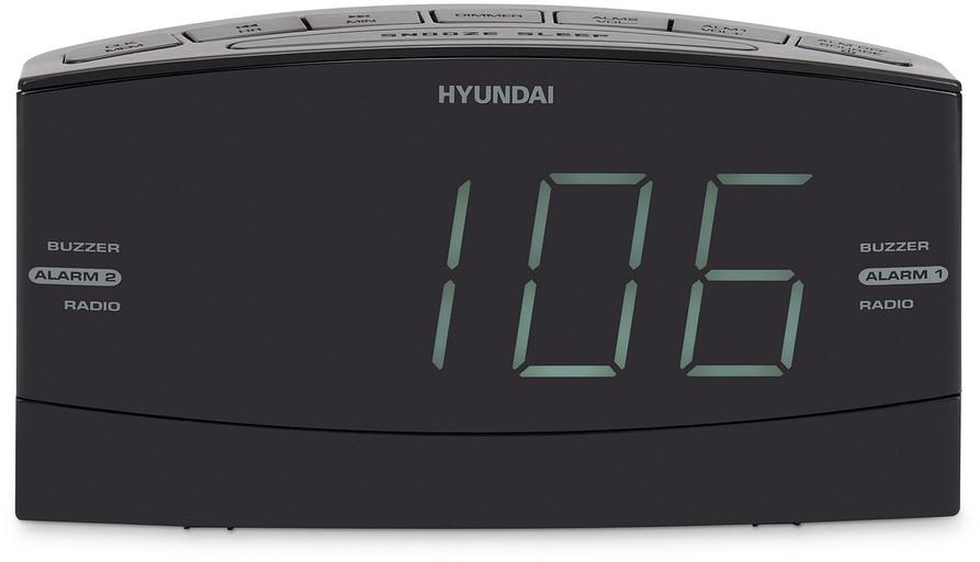Радиобудильник Hyundai H-RCL238 черный LCD подсв:белая часы:цифровые FM фото 7