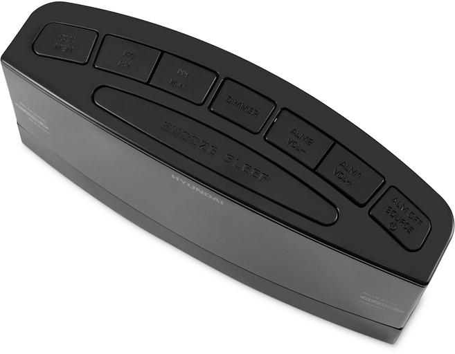 Радиобудильник Hyundai H-RCL238 черный LCD подсв:белая часы:цифровые FM фото 10