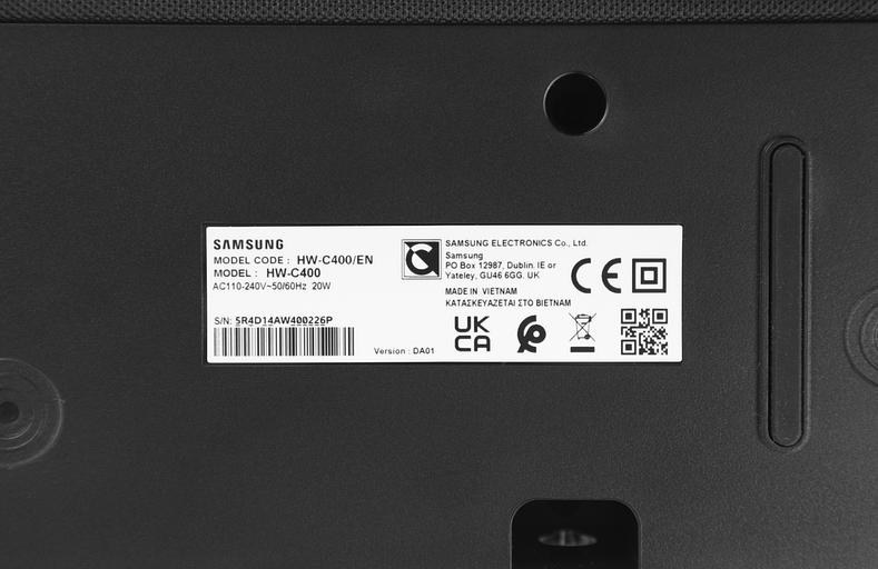 Звуковая панель Samsung HW-C400/EN 2.0 40Вт черный фото 4