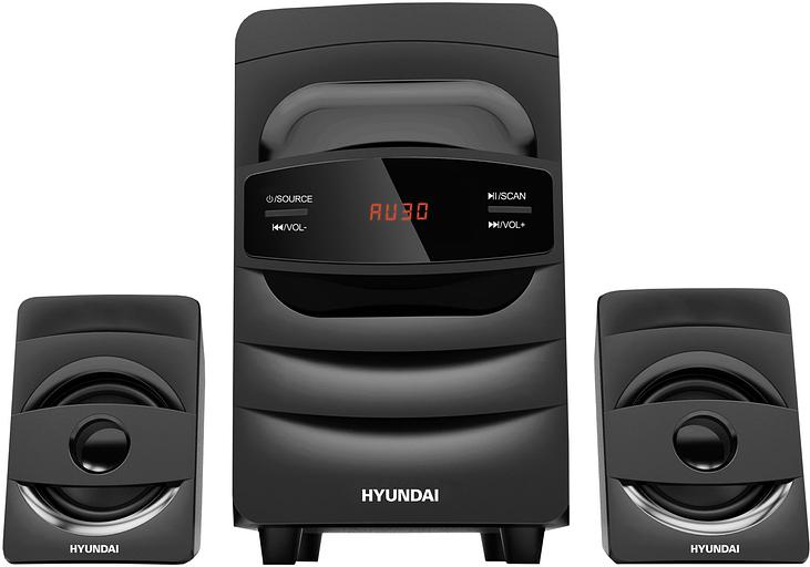 Микросистема Hyundai H-MS1404 черный 30Вт FM USB BT SD фото 1