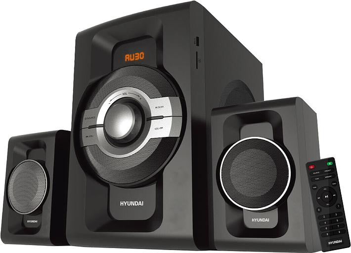 Микросистема Hyundai H-MS1403 черный 60Вт FM USB BT SD фото 1