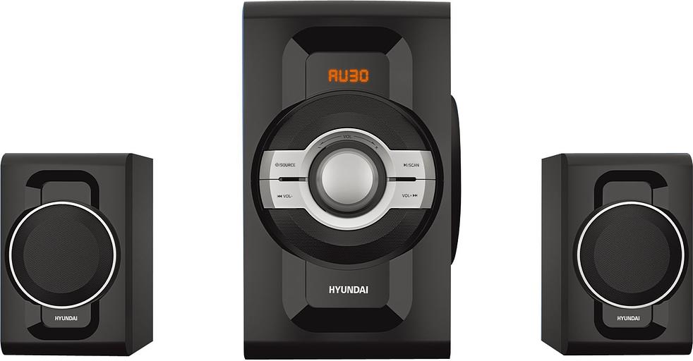 Микросистема Hyundai H-MS1403 черный 60Вт FM USB BT SD фото 4