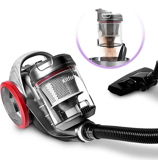 Пылесос Kitfort КТ-5152 700Вт серый/красный фото 6