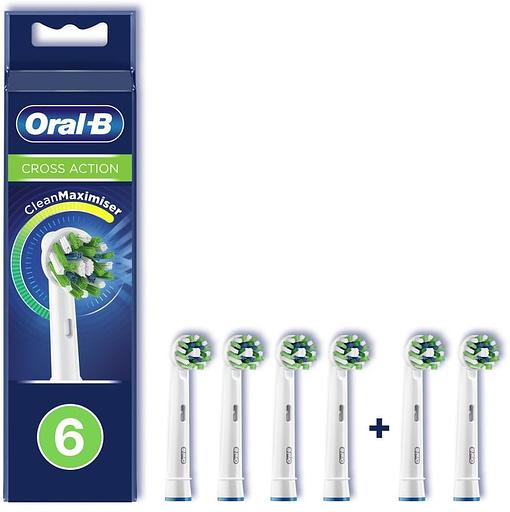 Насадка для зубных щеток Oral-B CrossAction CleanMaxim EB50RB (упак.:6шт) для зубных щеток Oral-B фото 1