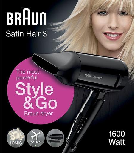 Фен Braun BRHD350E 1600Вт черный фото 7