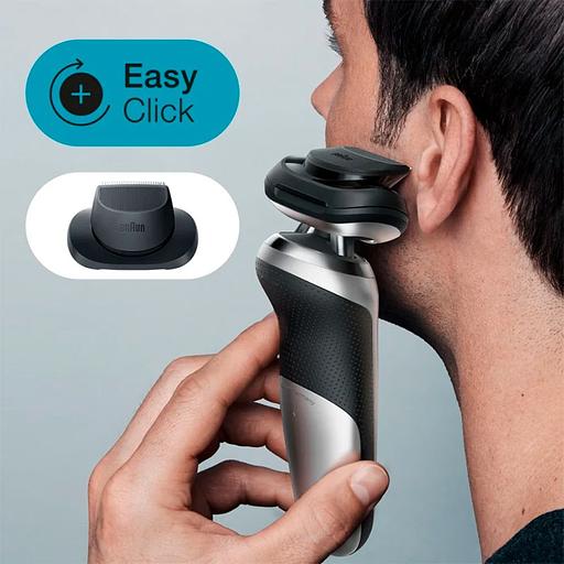 Бритва сетчатая Braun Series 7 71-S7200cc реж.эл.:3 питан.:аккум. черный/серебристый фото 5