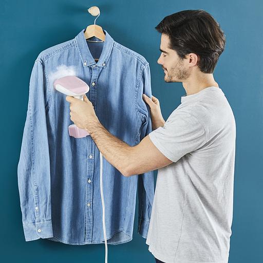 Отпариватель ручной Tefal DT3050E1 1300Вт белый/розовый фото 6