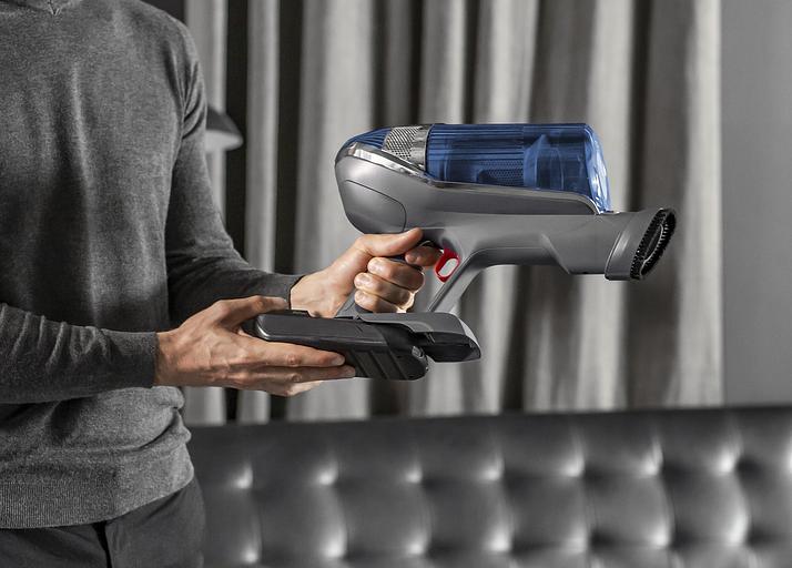 Пылесос ручной Tefal X-Force Flex 11.60 Aqua TY9890WO синий/серый фото 8