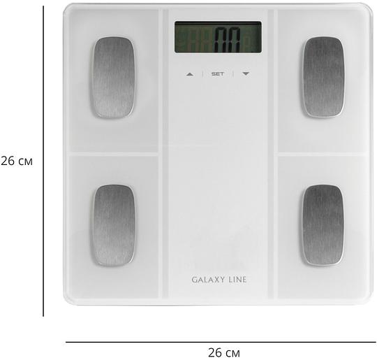 Весы напольные электронные Galaxy Line GL 4854 макс.150кг белый фото 6