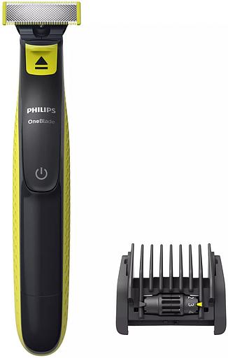 Триммер Philips OneBlade QP2721/20 черный/лайм (насадок в компл:1шт) фото 1