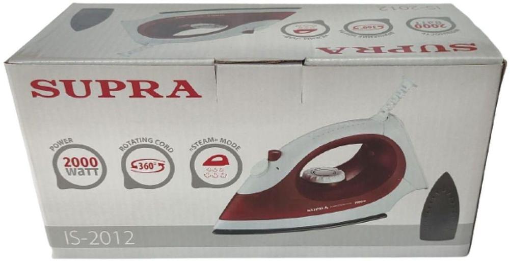 Утюг Supra IS-2012 2000Вт красный/белый фото 6