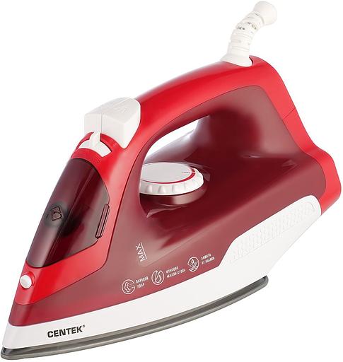 Утюг Centek CT-2347 1800Вт красный/белый фото 1