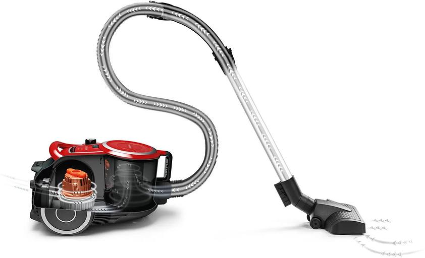 Пылесос Bosch Serie 6 BGS412234A 2200Вт красный/черный фото 3