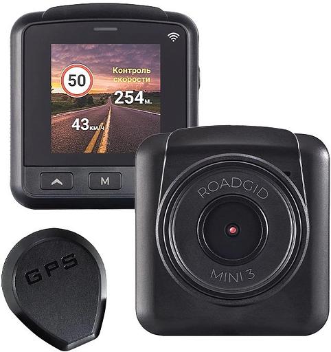 Видеорегистратор Roadgid Mini 3 GPS Wi-Fi черный 2Mpix 1080x1920 1080p 170гр. GPS JIELI5601 фото 1