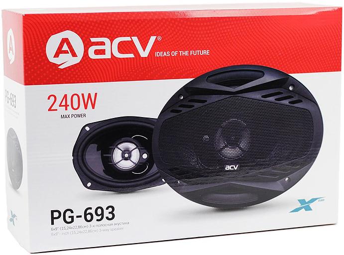 Колонки автомобильные ACV PG-693S 240Вт 88дБ 4Ом 15x23см (6x9дюйм) (ком.:2кол.) коаксиальные трехполосные фото 7