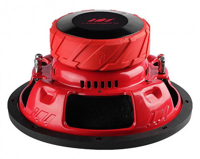 Сабвуфер автомобильный Ural ТТ 12 КРАСНЫЙ 500Вт пассивный (30см/12") фото 2