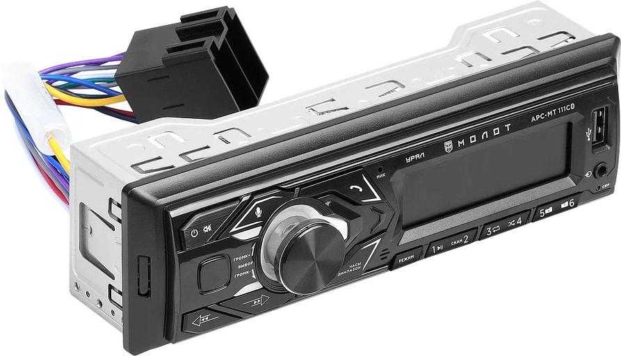 Автомагнитола Ural Молот АРС-МТ 111С 1DIN 4x25Вт (МОЛОТ АРС-МТ 111С) фото 3