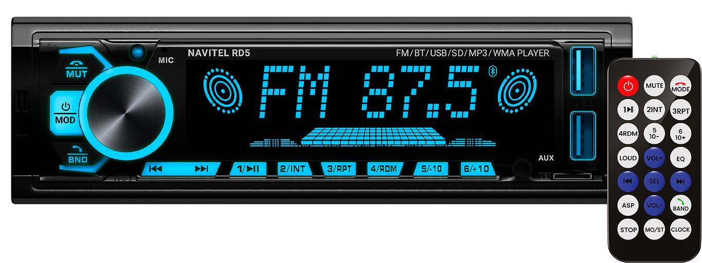 Автомагнитола Navitel RD5 1DIN 4x50Вт ПДУ фото 3