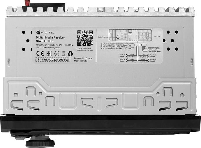 Автомагнитола Navitel RD5 1DIN 4x50Вт ПДУ фото 7