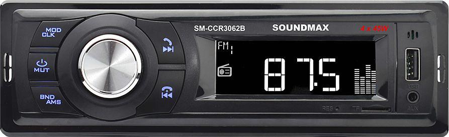 Автомагнитола Soundmax SM-CCR3062B 1DIN 4x45Вт (SM-CCR3062B(ЧЕРНЫЙ)\B) фото 1