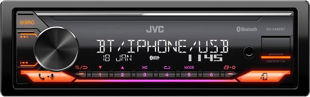 Автомагнитола JVC KD-X482BT 1DIN 4x50Вт v4.2 RDS фото 3