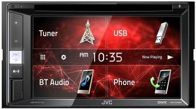 Автомагнитола JVC KW-V250BTM 2DIN 4x50Вт v3.0 6.2" ПДУ RDS фото 1