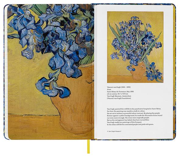 Блокнот Moleskine LIMITED EDITION VAN GOGH MUSEUM SKQP060VANGOGH Large 130х210мм 240стр. линейка твердая обложка синий фото 5