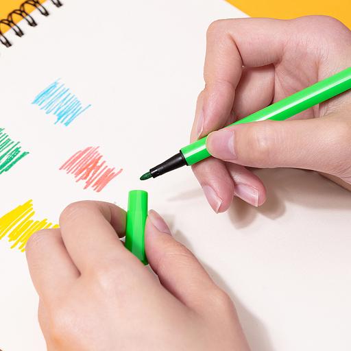 Фломастеры Deli EC156-12 12цв. пластиковая туба фото 4